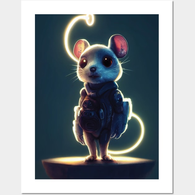 tough cyberpunk mice Wall Art by MadeBYAhsan